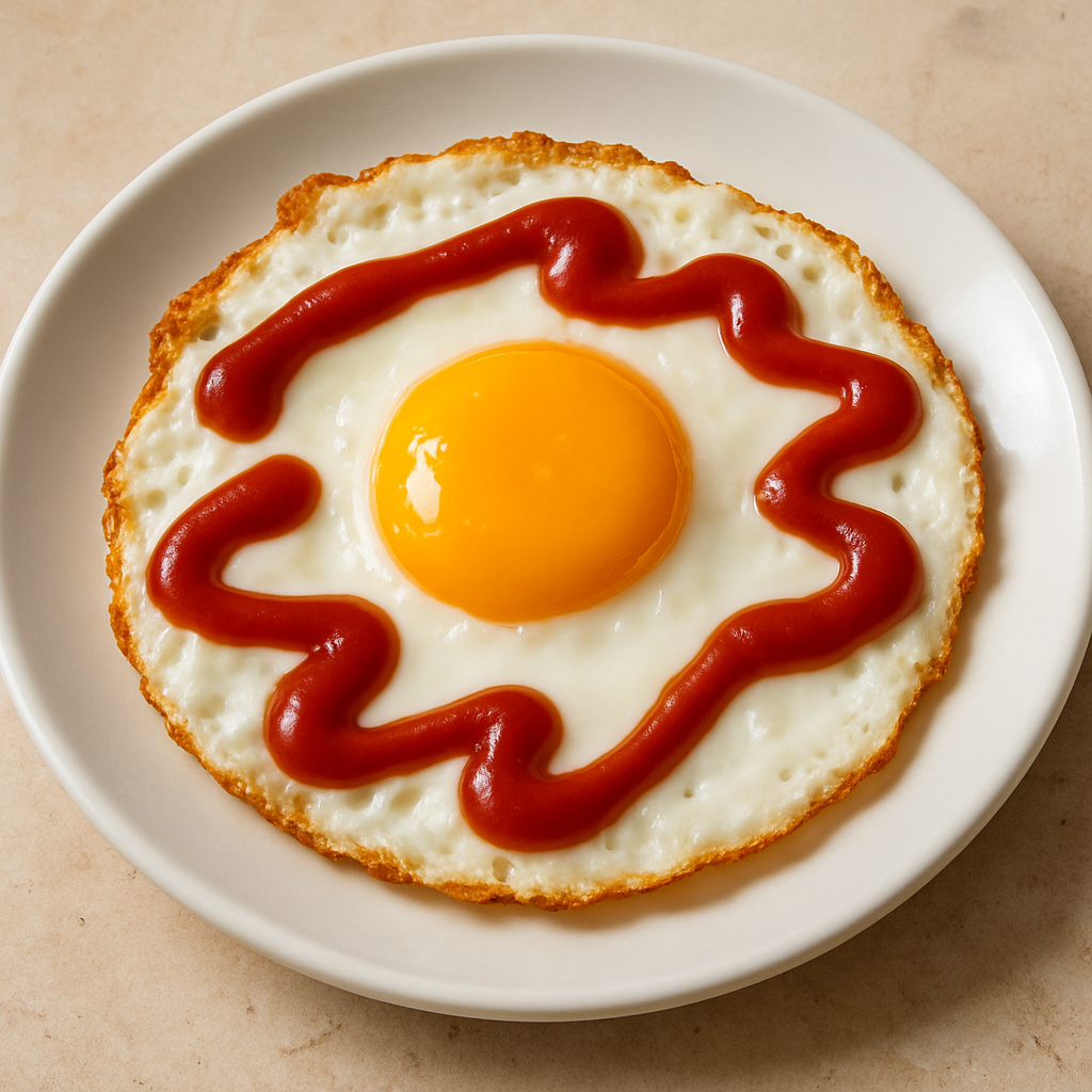 Huevito con catsup